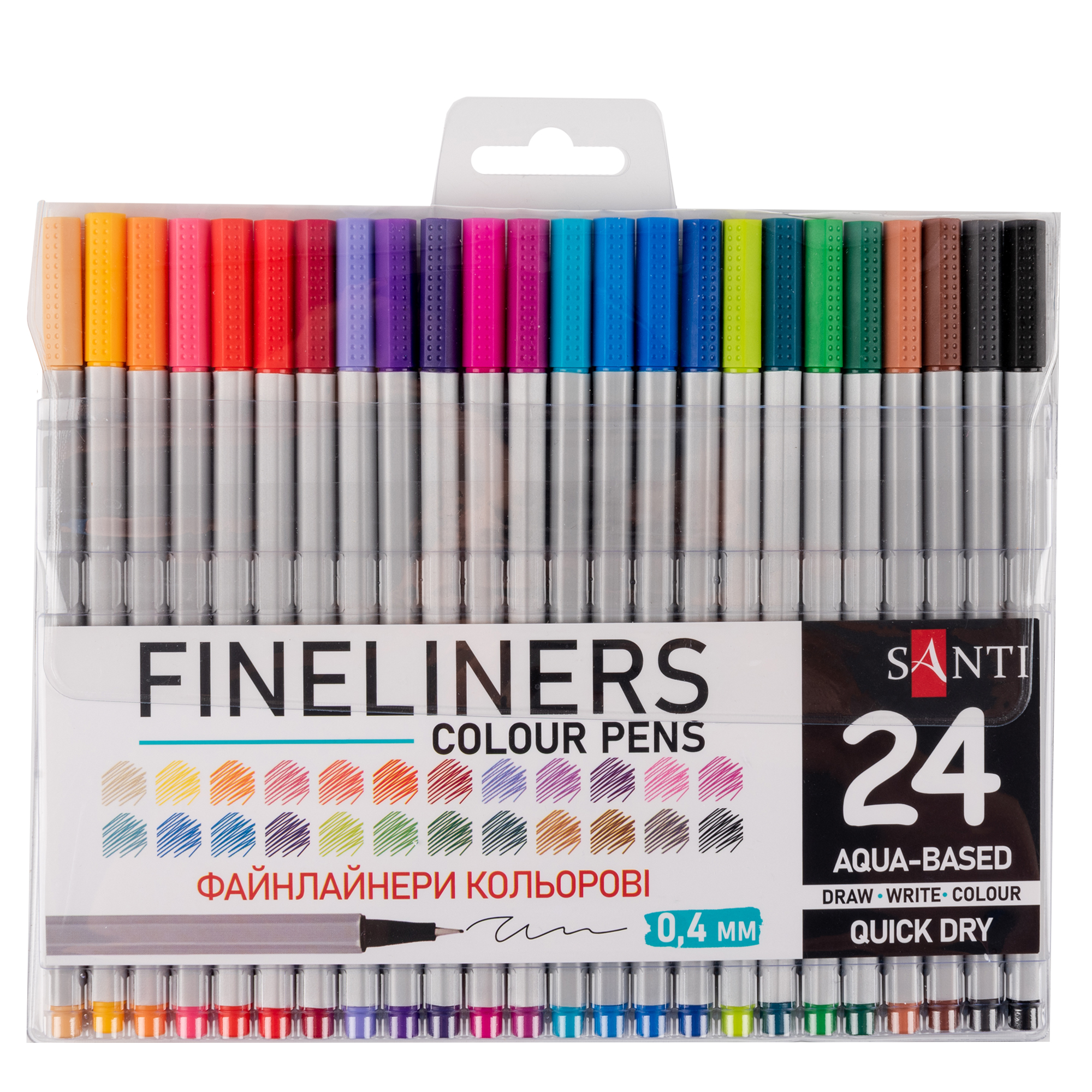 Набір файнлайнерів Santi 24 кольори (390994)