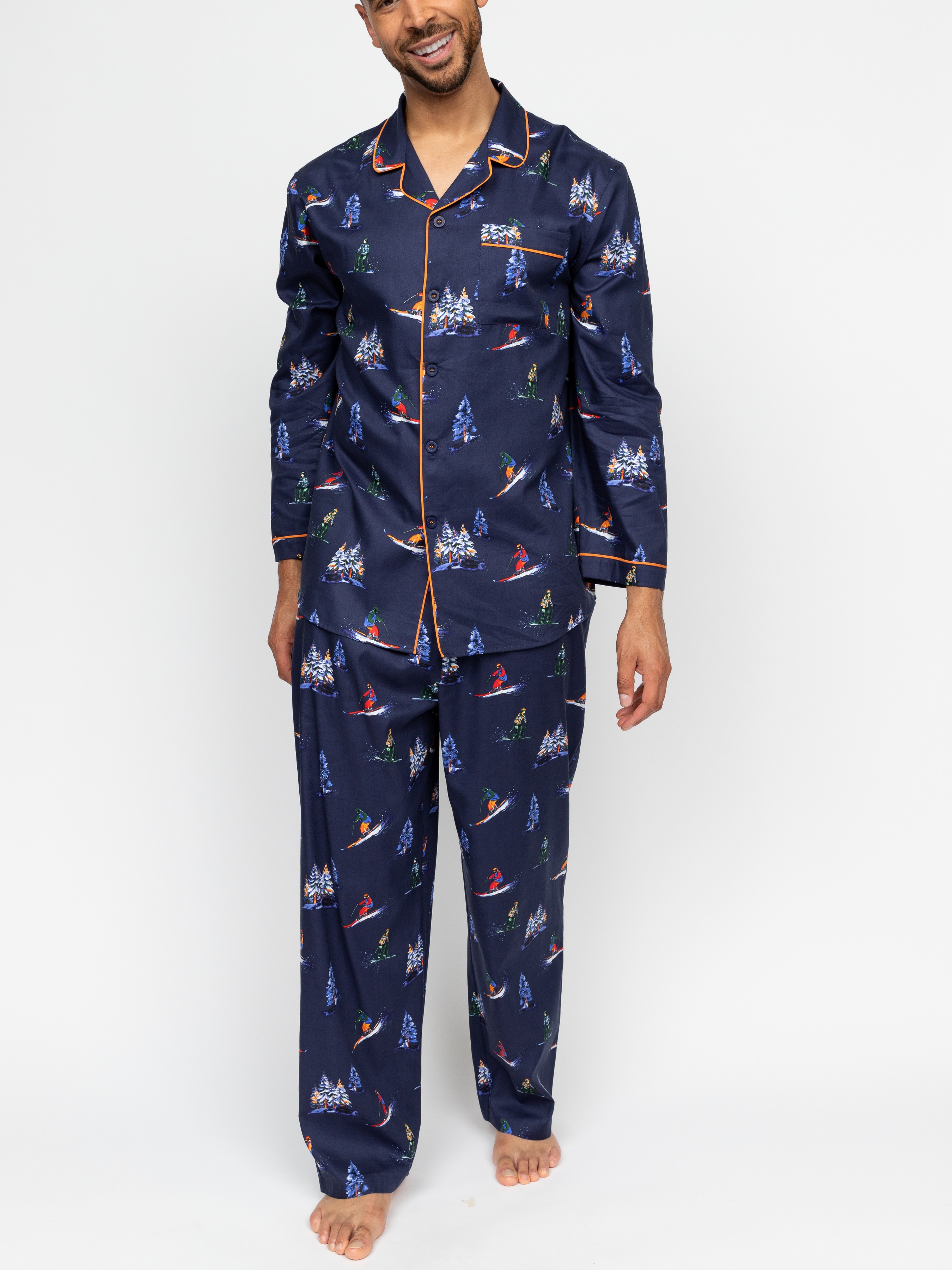 Піжама чоловіча Cyberjammies Alpes 3095-3096 M Синій (5051877573338)