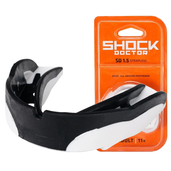 Капа доросла Shock Doctor V1.5 11+ Black White (4000-BK-AD)