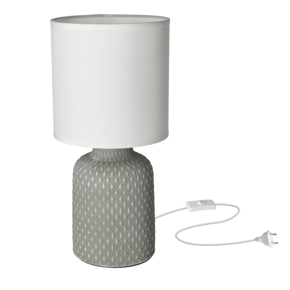 Настільна лампа Candellux Iner 15x32 см Сірий (41-79886)