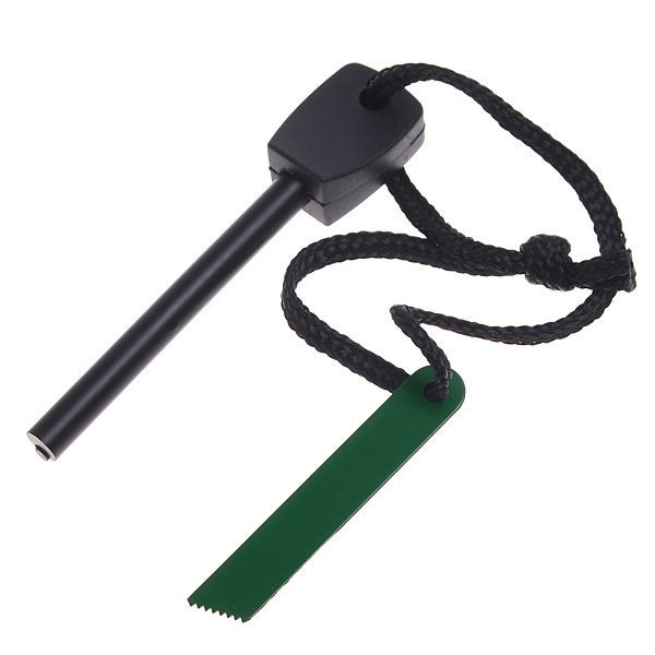 Огниво кресало для розпалювання вогню LARGE green 10 см