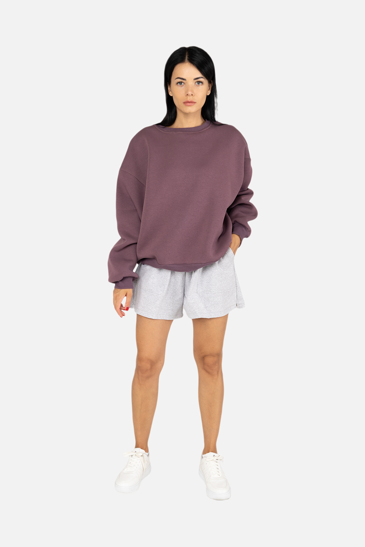 Жіночий світшот Yuki 2XL Фіолетовий ЦБ-00254559 (SKT001004612)