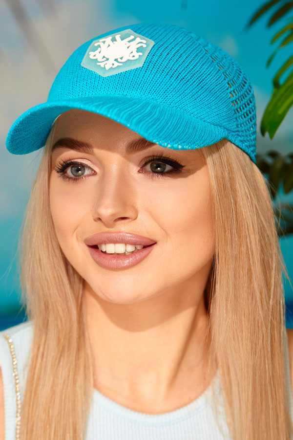 Бейсболка жіноча Braxton Hexagon 51292 56-58 Бірюзовий (51424)