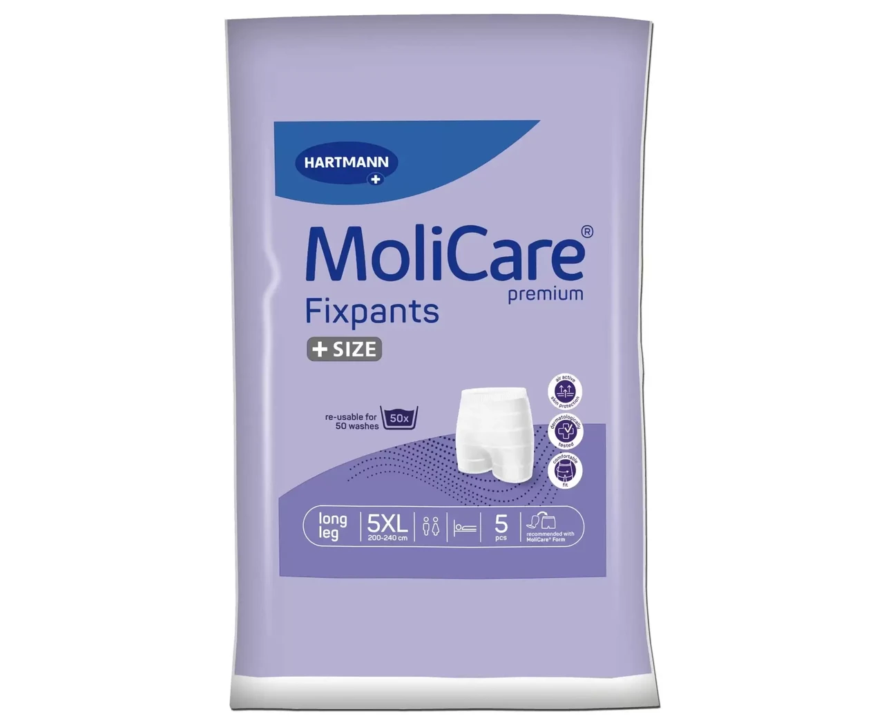 Штанці баріатричні для фіксації прокладок Paul Hartmann molicare premium fixpants подовжені 5 шт 5XL