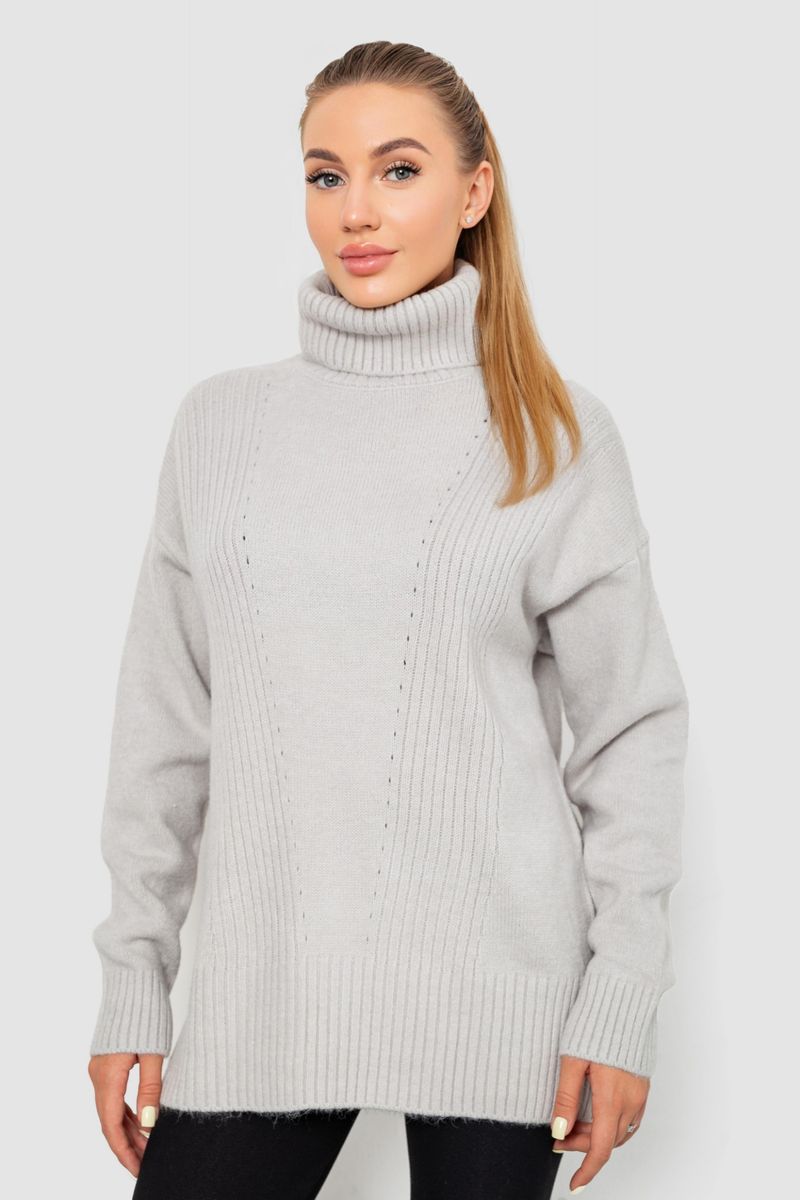 Светр-гольф жіночий AGER 244R2050 XXL Світло-сірий (112125_821449)