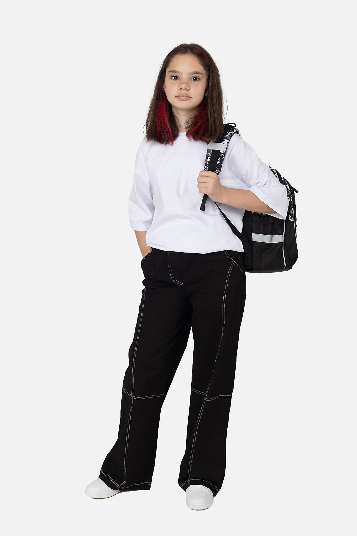 Штани для дівчинки Yuki 146 см Чорний ЦБ-00253481 (SKT001002108)