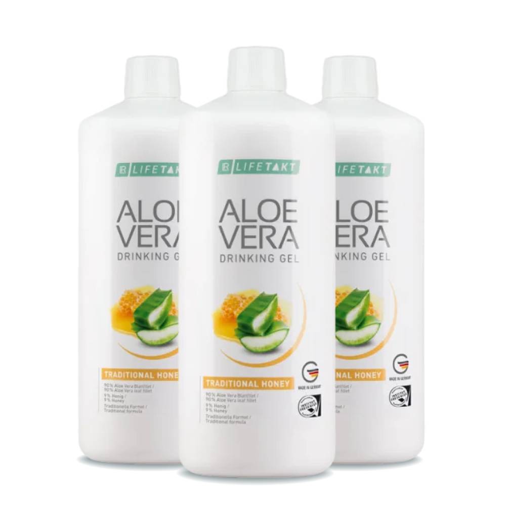 Питний гель для підтримки імунної системи та покращення обміну речовин LR Алое Вера з Медом набір 3 шт (80743)