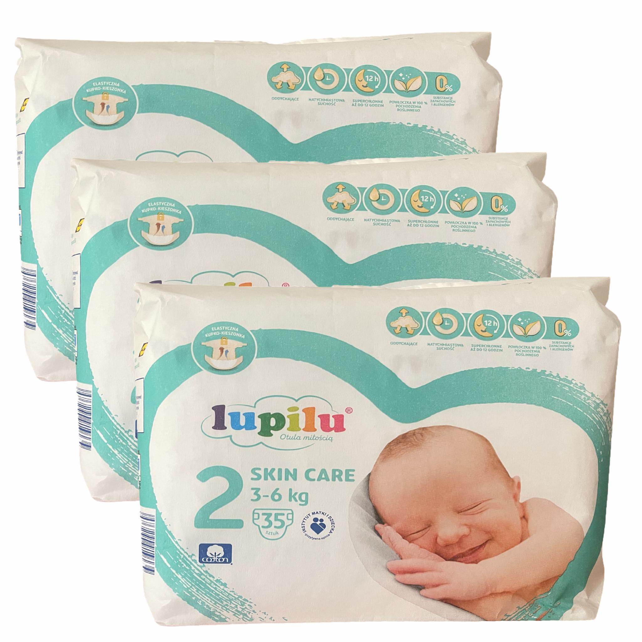 Підгузки Lupilu Skin Care 2 Mini 3-6 кг 105 шт