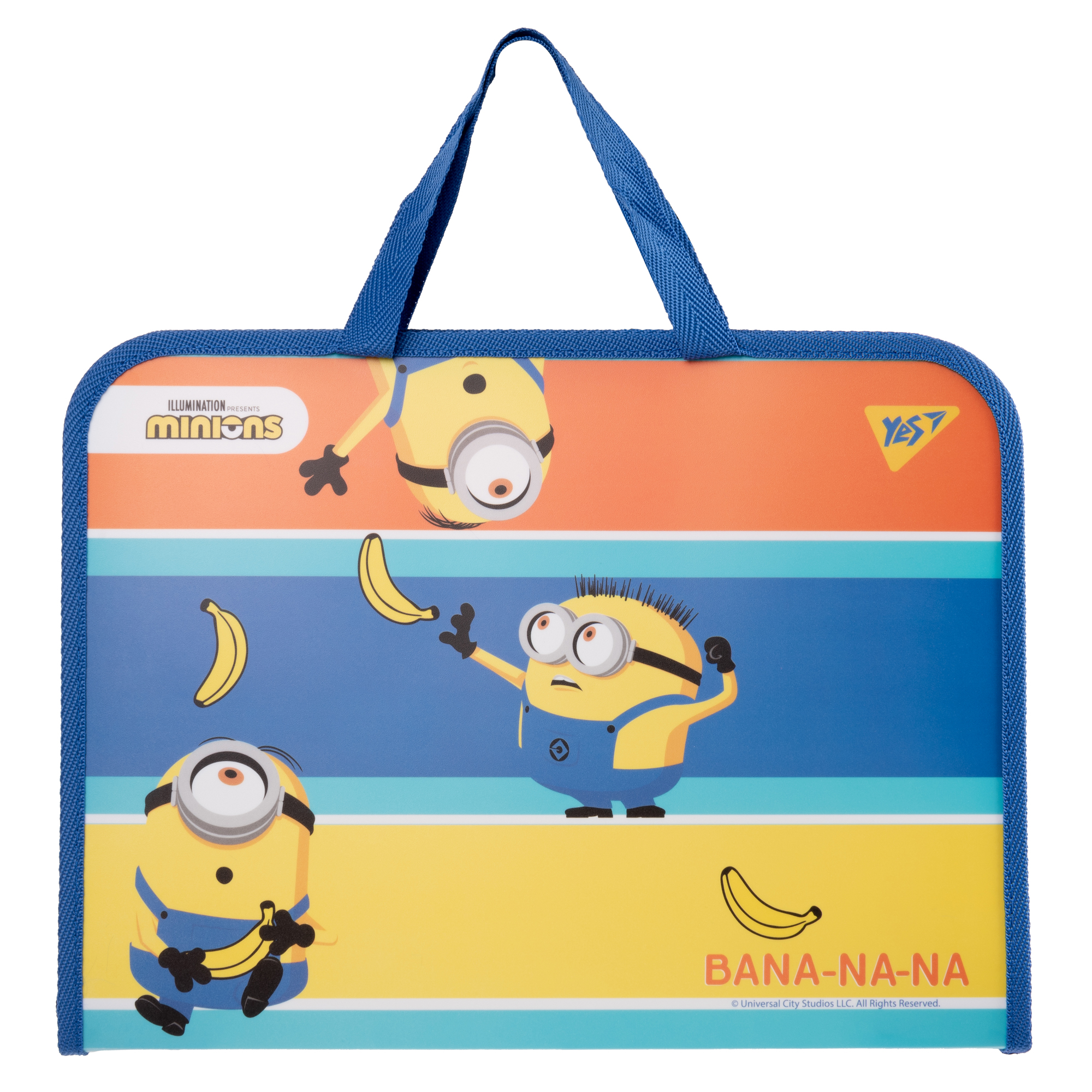 Папка-портфель YES FC на блискавці з тканинними ручками Minions (492172)