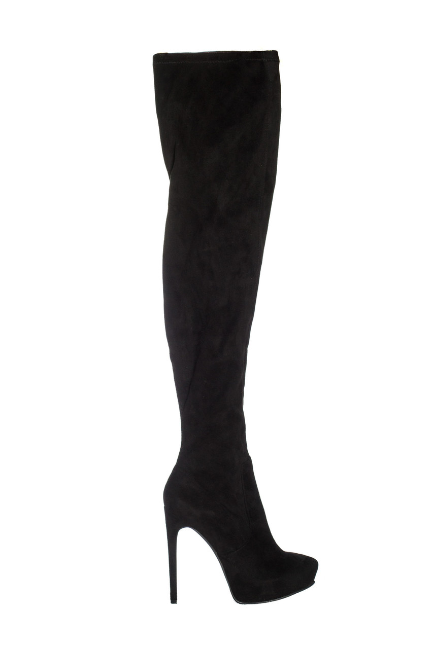 Жіночі сапоги Steve Madden 41 Black (408597489)