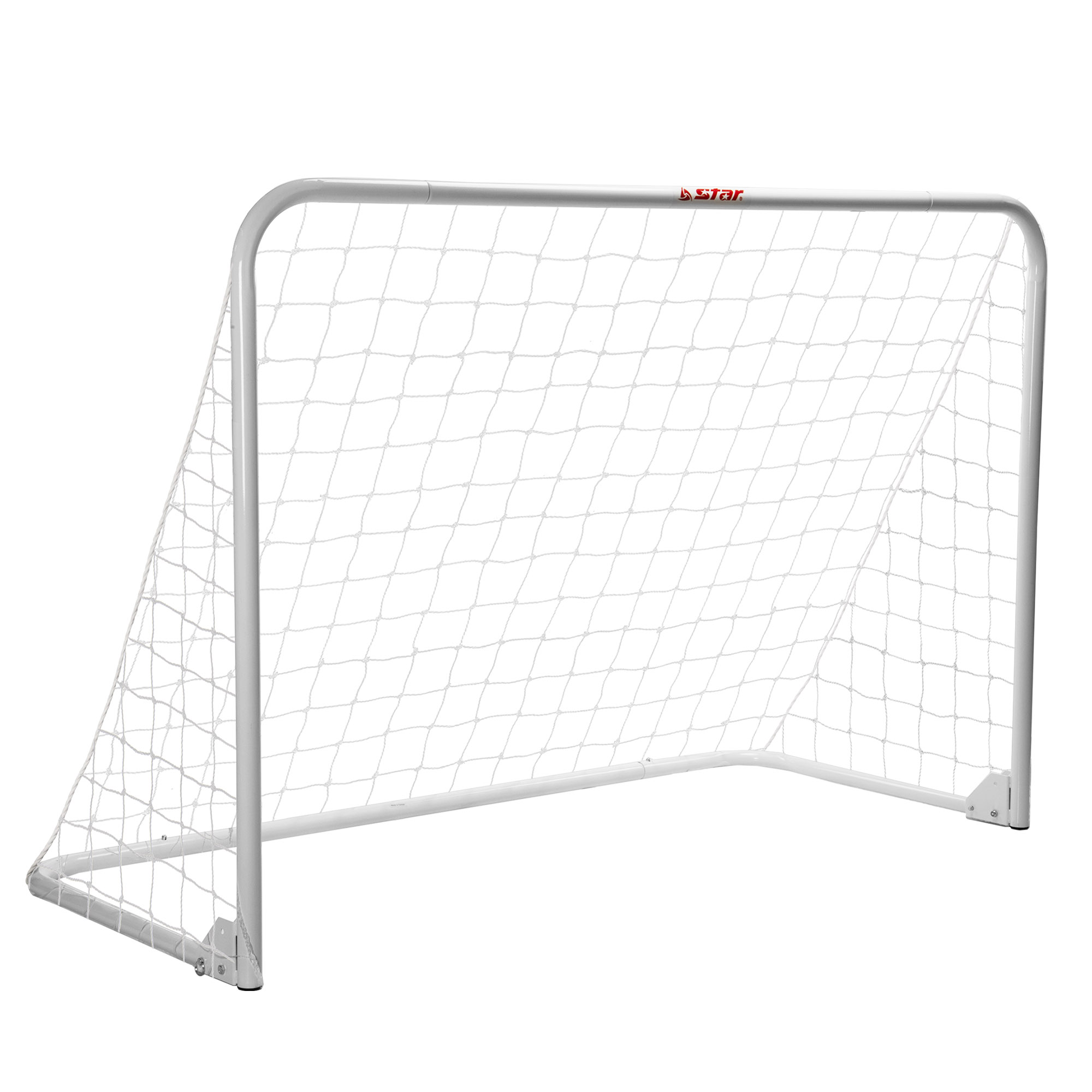 Ворота футбольні з сіткою STAR SN920 180х80х120 см Білий