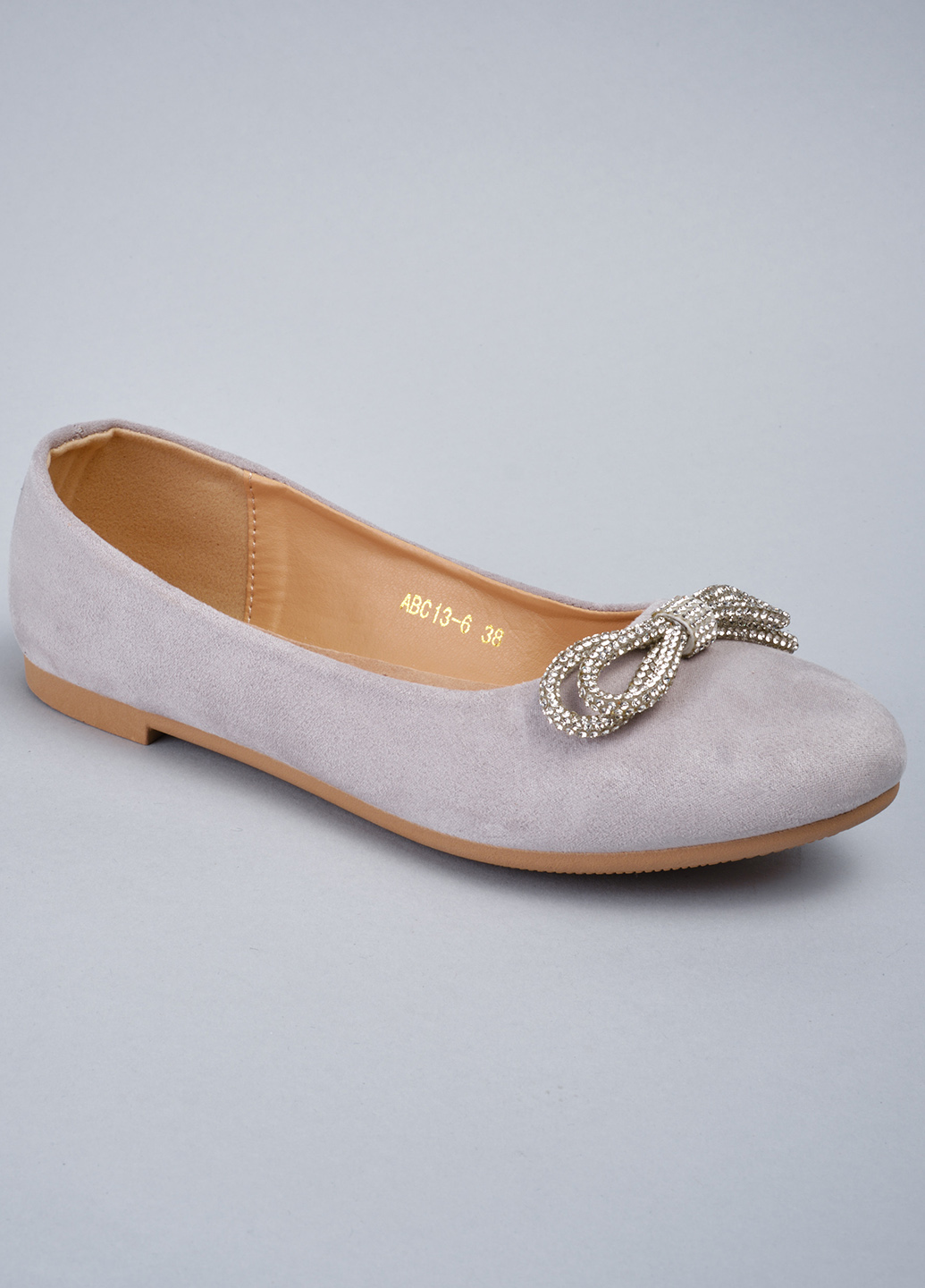 Балетки жіночі 343557 р.38 (23) Fashion Сірий