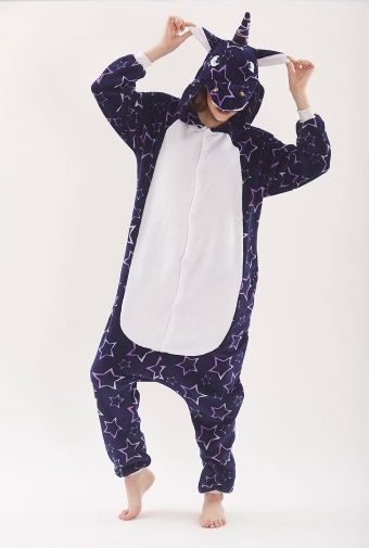 Піжама Кігурумі доросла BearWear Єдиноріг Скай M 155 - 165 см Темно-синій (K1W1-0108-M)
