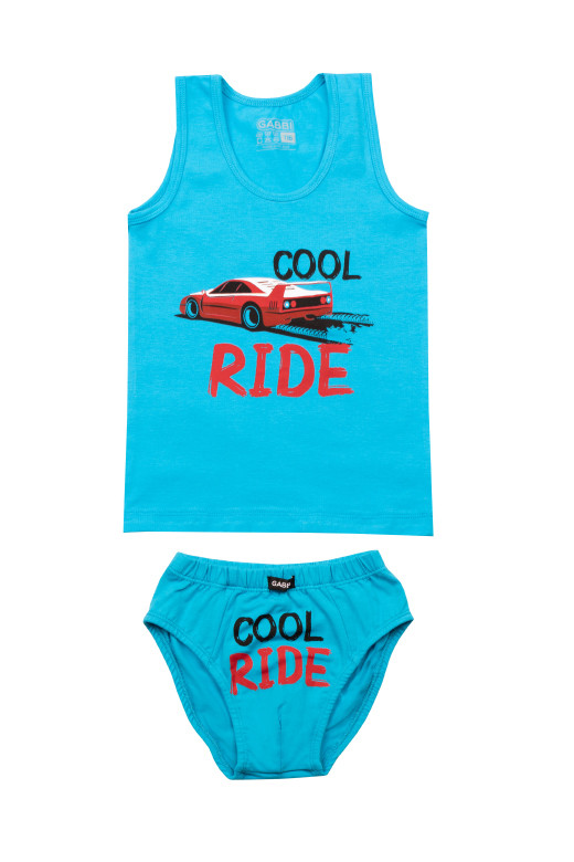 Дитячий комплект білизни GABBI для хлопчика KTM-22-4 Бірюзовий на зріст 122 (13236)