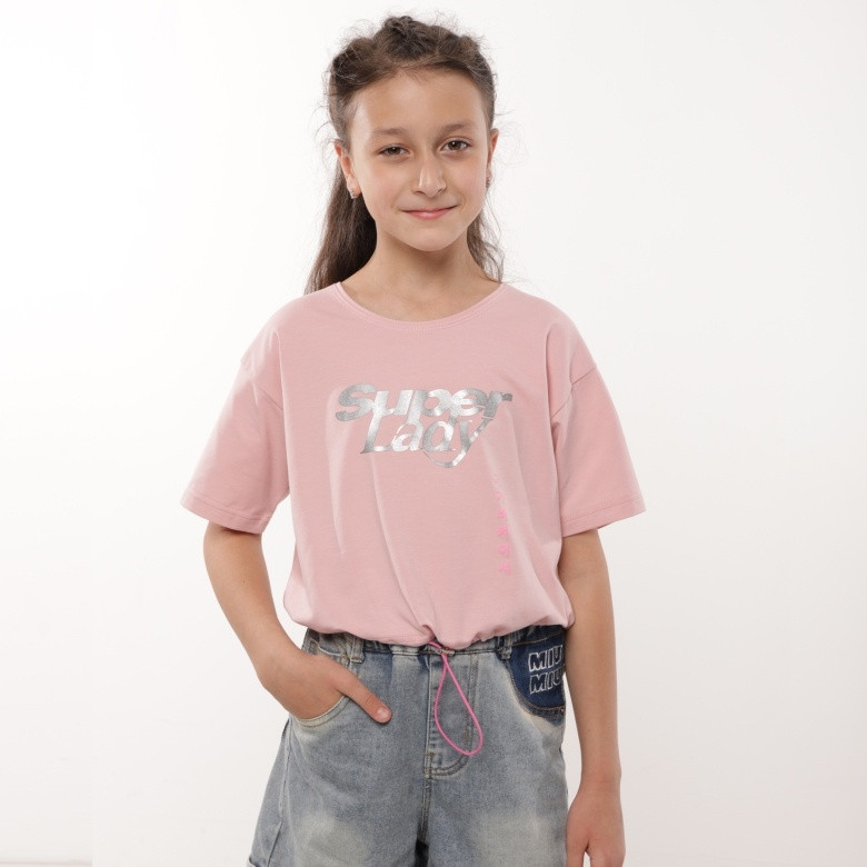 Кроп-топ для дівчинки GBI Teens FTT-24-6 Рожевий 164 (14077)