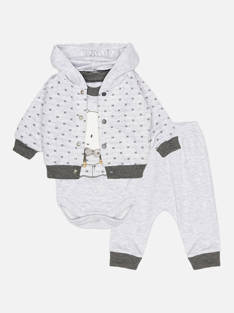 Костюм ясла для хлопчика Babyim 62 Сірий ЦБ-00227693 (SKT000927158)