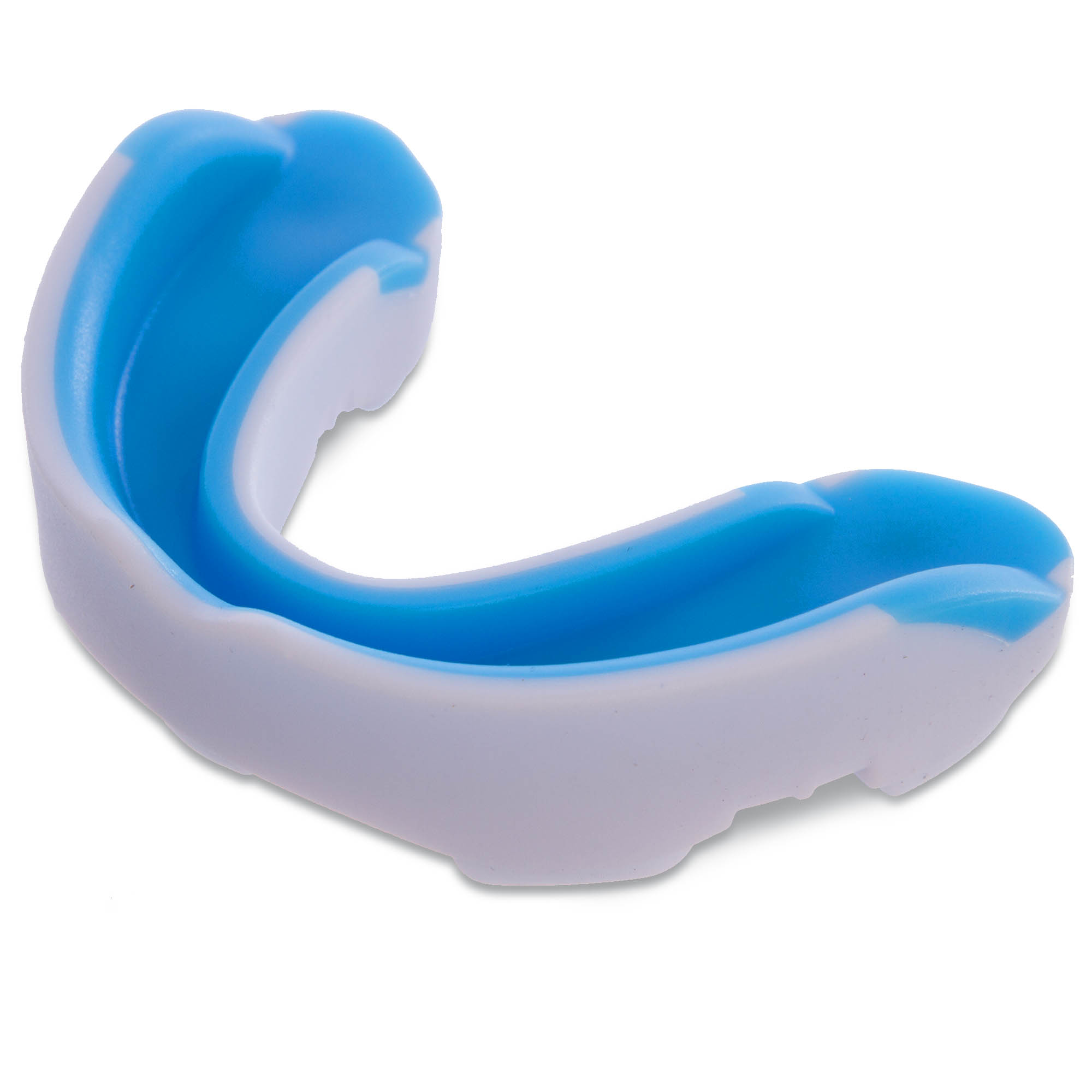 Капа боксерська Zelart BO-0062 Білий-Блакитний