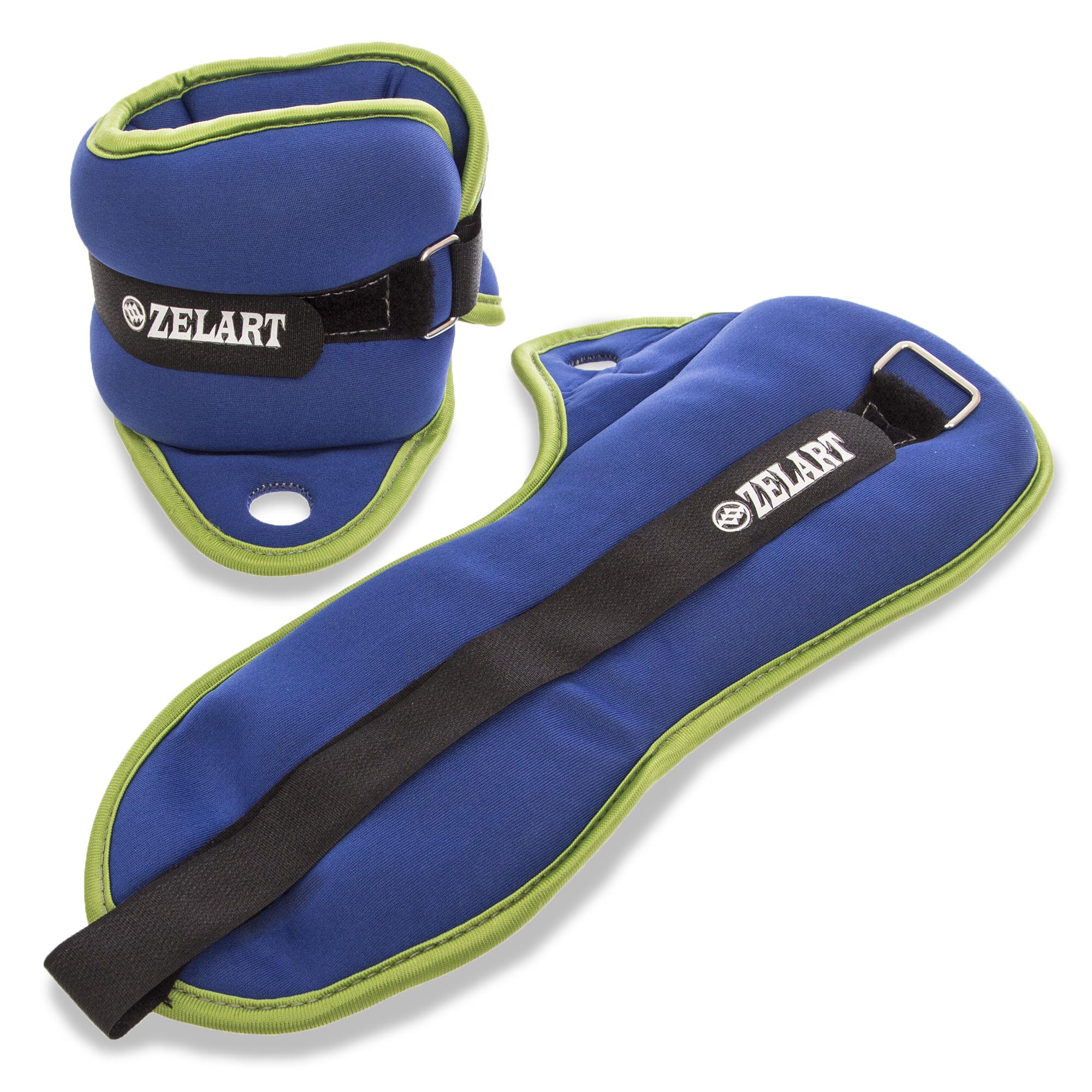 Обтяжувачі-манжети для рук PS FI-1965-4 (2 x 2кг) (FI-1965-4_Синий-салатовый)