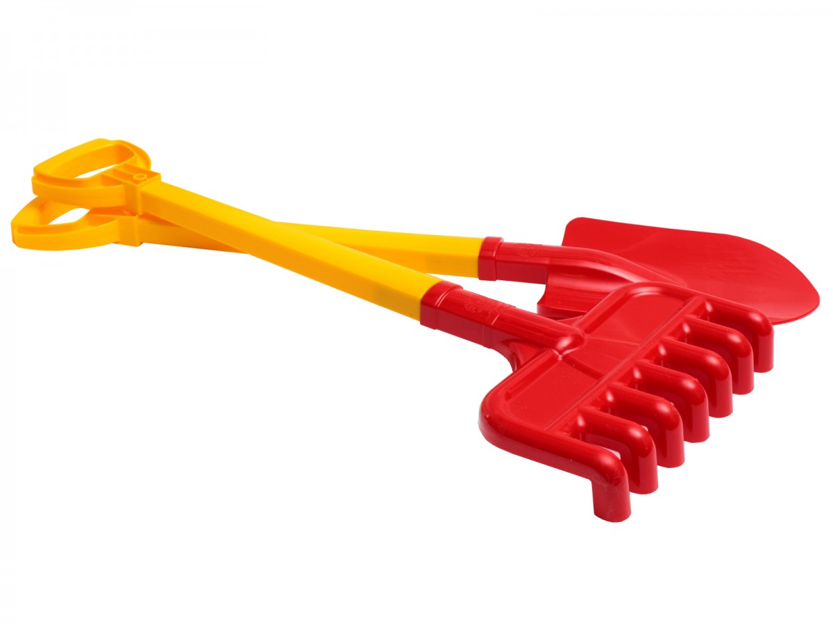 Набір Лопата+Граблі Технок червоний (2391)