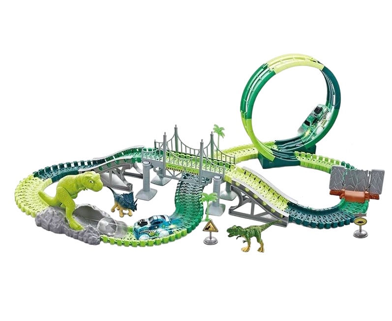 Автомобільний трек RC Toys Діно майданчик 193 елемента Green (140230)