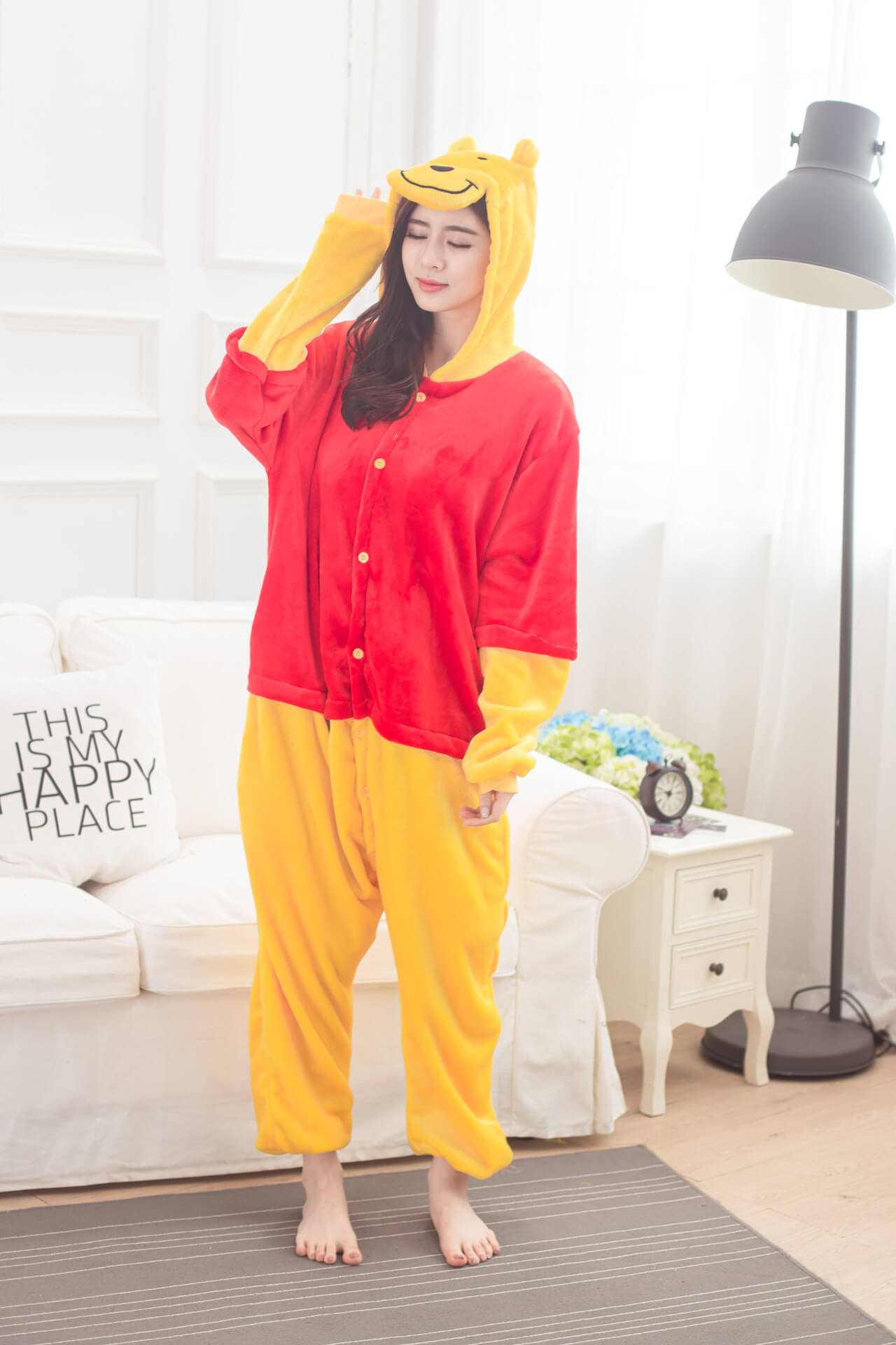 Кігурумі доросла Kigurumba Вінні Пух S - зріст 145 - 155 см Червоний з жовтим (K1W1-0010-S)