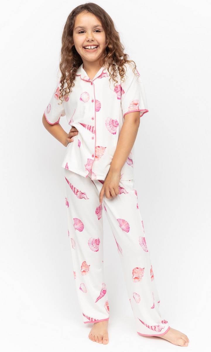 Піжама для дівчинки Cyberjammies Shelly 7104 158 см Молочно-рожевий (5051877482531)