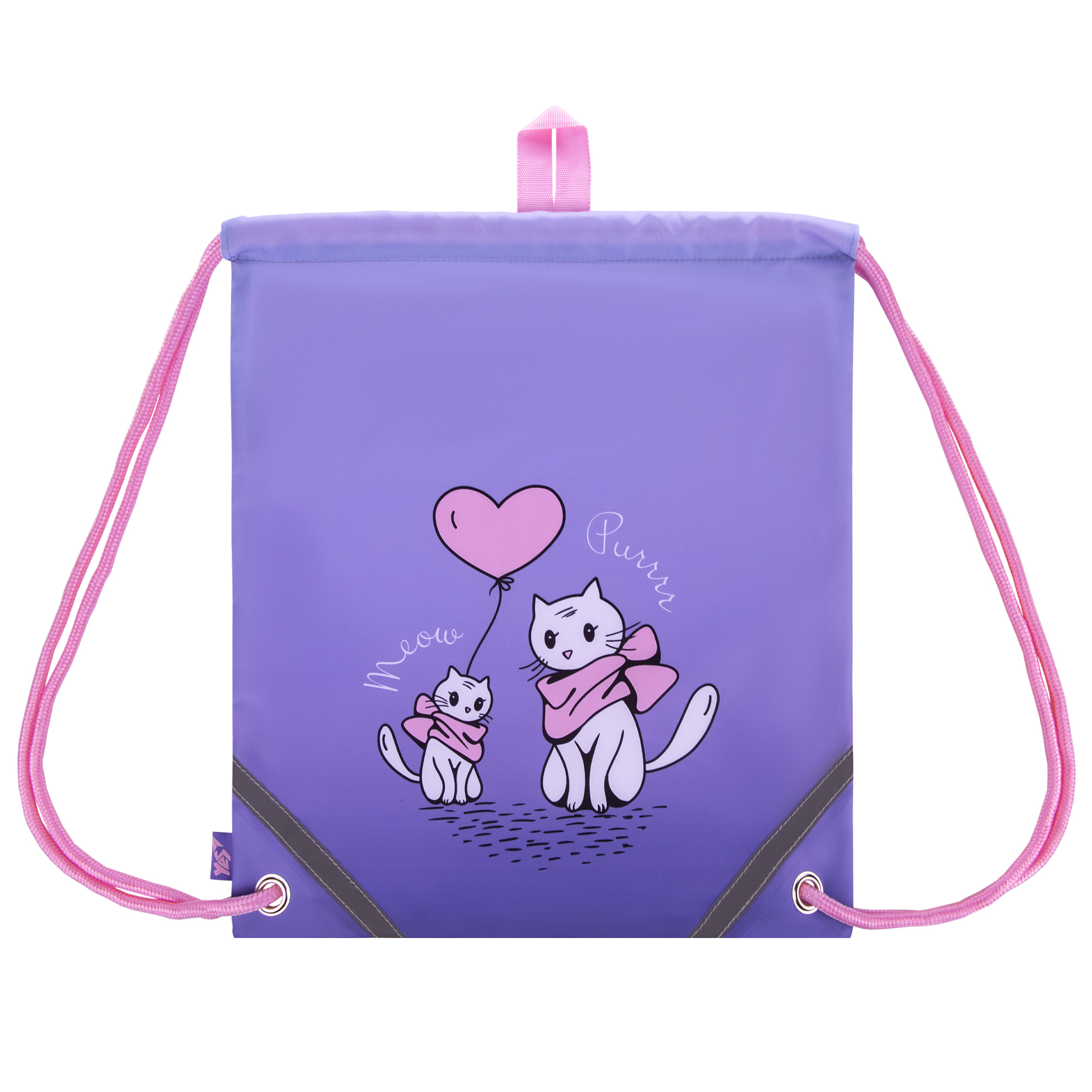 Сумка для взуття YES SB-10 Purr-Meow 40х35 см Бузковий (550079)