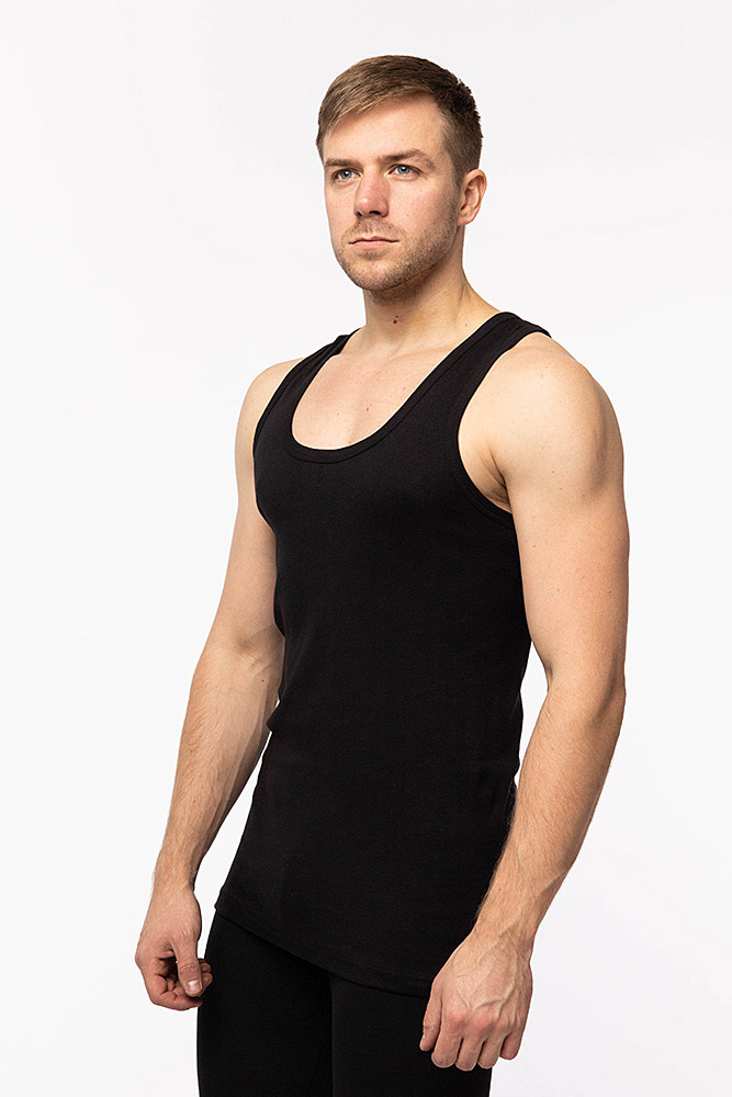 Майка чоловіча Donella 3XL Чорний ЦБ-00200337 (SKT000868301)